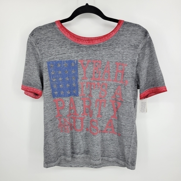 NWT Party in the USA Lyric Culture T-shirt Size L - Picture 4 of 11